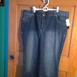 Lane Bryant Dark Blue Straight Leg Jeans